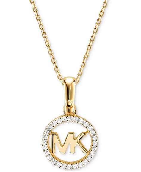 michael kors necklace silver|michael kors sterling silver necklace.